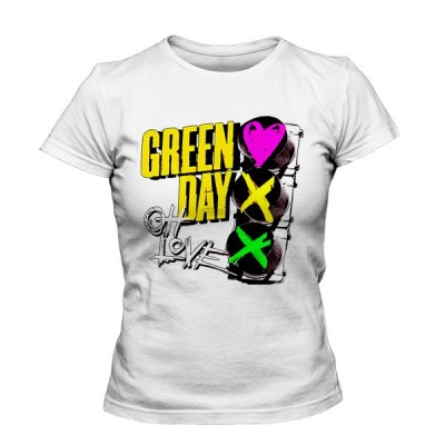 تیشرت دخترانه Green Day طرح Red Light Love