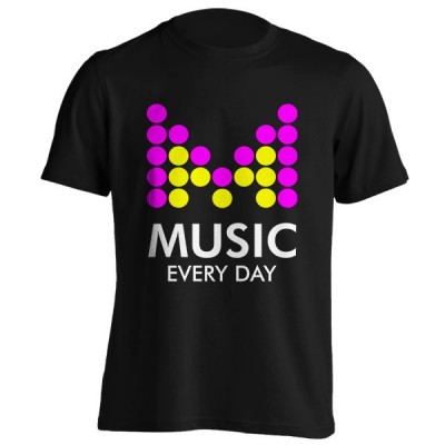 تی‌شرت طرح Music Every Day