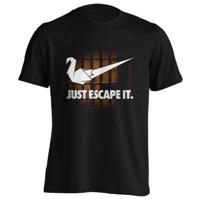 تیشرت طرح JUST ESCAPE IT